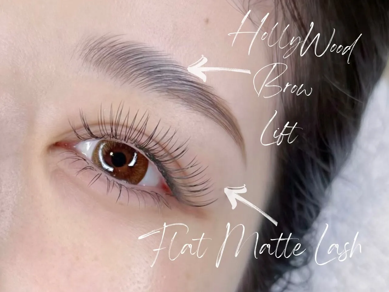 マツエク上下|フラットラッシュ